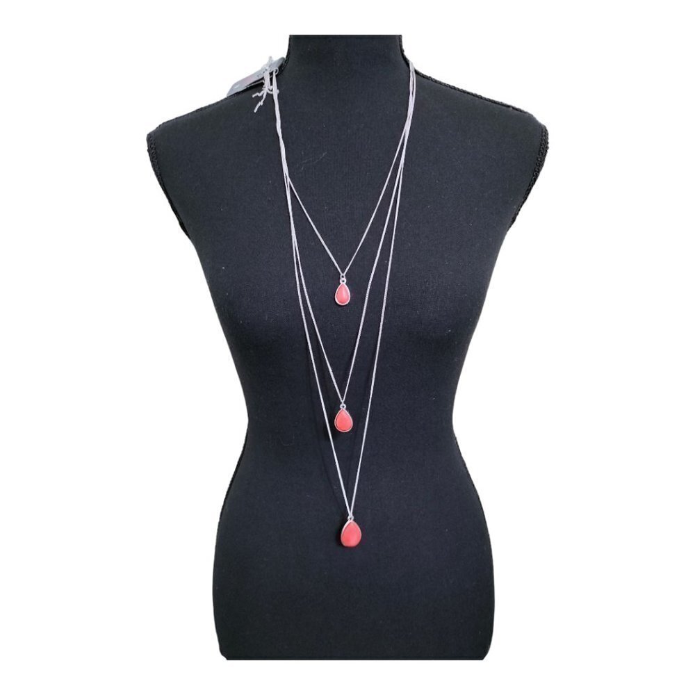 (#396) Paparazzi Mountain Tear Necklace & Earrings Set